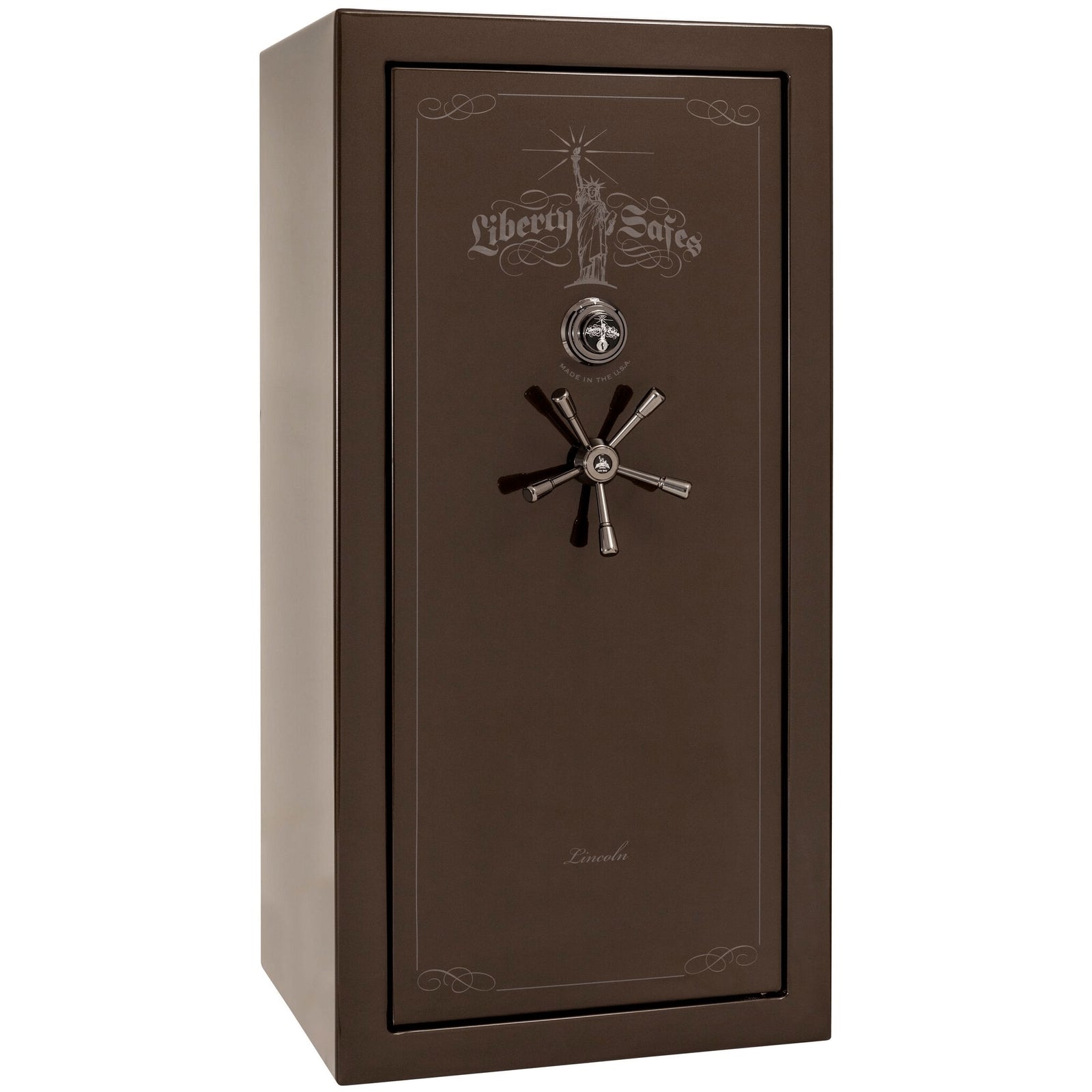 Liberty Lincoln 25 Safe in Bronze Gloss with Black Chrome Electronic Lock.