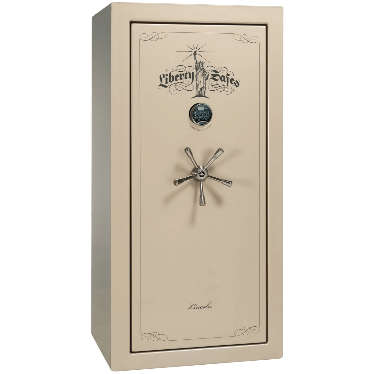 Liberty Lincoln 25 Safe in Champagne Gloss with Black Chrome Electronic Lock.
