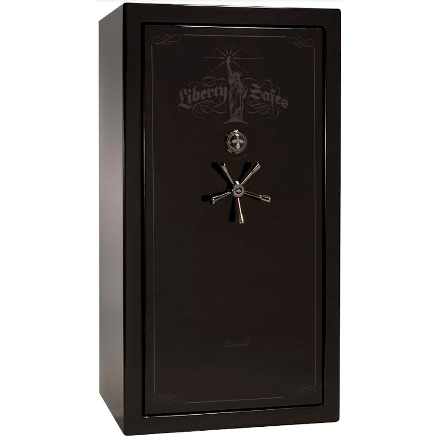 Liberty Lincoln 40 Safe in Black Gloss with Black Chrome Mechanical Lock.