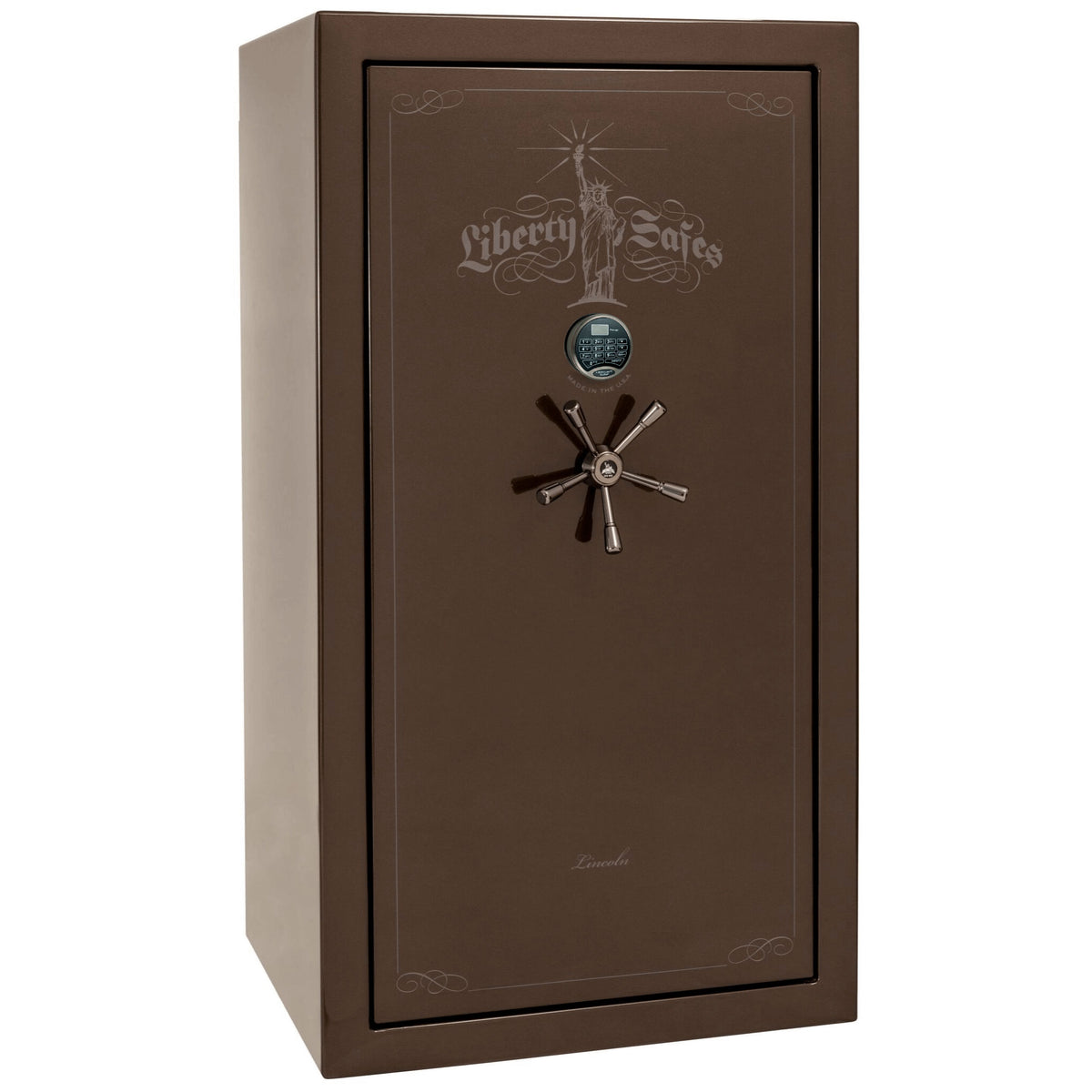 Liberty Lincoln 40 Safe in Bronze Gloss with Black Chrome Electronic Lock.