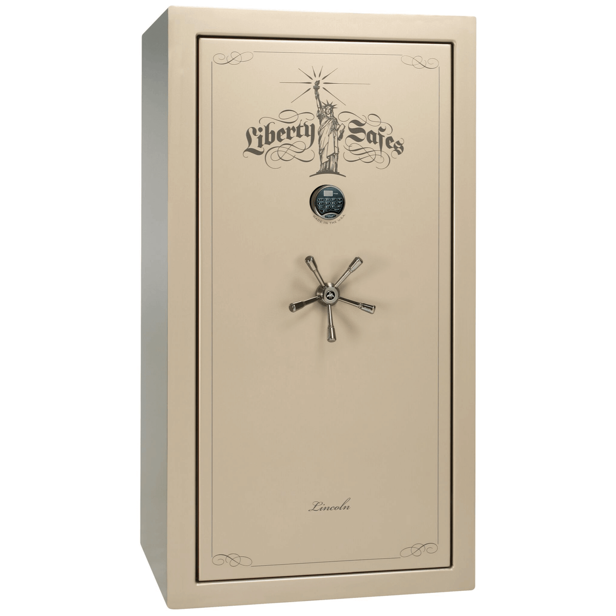 Liberty Lincoln 40 Safe in Champagne Gloss with Black Chrome Electronic Lock.