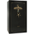 Liberty Lincoln 50 Safe in Black Gloss with Brass Electronic Lock.