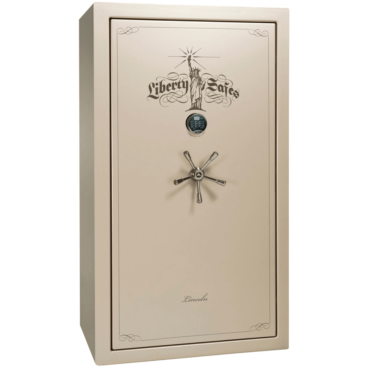 Liberty Lincoln 50 Safe in Champagne Gloss with Black Chrome Electronic Lock.