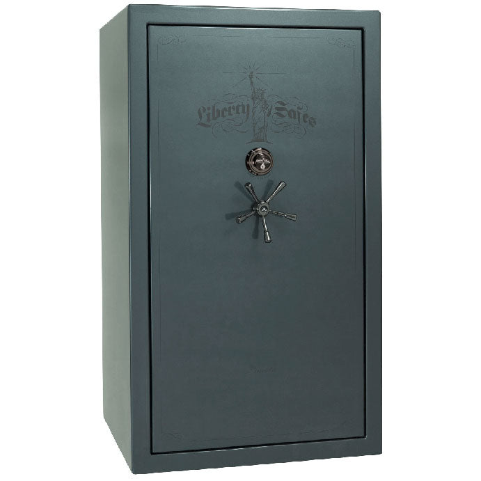 Liberty Lincoln 50 Safe in Forest Mist Gloss with Black Chrome Mechanical Lock.