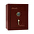 Liberty Premium Home 08 Safe in Burgundy Marble with Brass Electronic Lock.