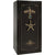 Liberty Safe Presidential 25 in Black Gloss with 24k Gold Electronic Lock, closed door.