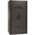 Liberty Safe Presidential 40 in Gray Gloss with Black Chrome Electronic Lock, closed door.