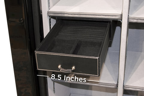6.5" wide x 10.5" deep Jewelry Drawer - fits 20 model safes or larger and safes that are 28" or wider.