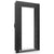 The Beast Vault Door in Black Gloss with Black Chrome Electronic Lock, Left Inswing, door open.