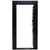 Blockade Vault Door Right-Inswing in Textured Black with Black Electronic Lock- Door Open 